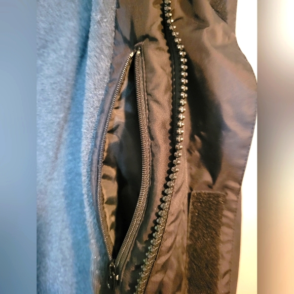 Timberland | Vtg Men's Weathergear Oversized Black Parka Coat | Black Fur - Picture 11 of 16